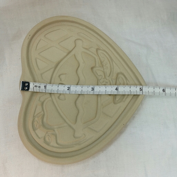 PAMPERED CHEF Welcome Home Heart Clay COOKIE MOLD - Picture 5 of 9